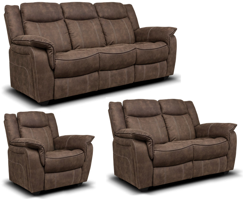 Brooklyn Sofas 3+2+1 in 3 Colours
