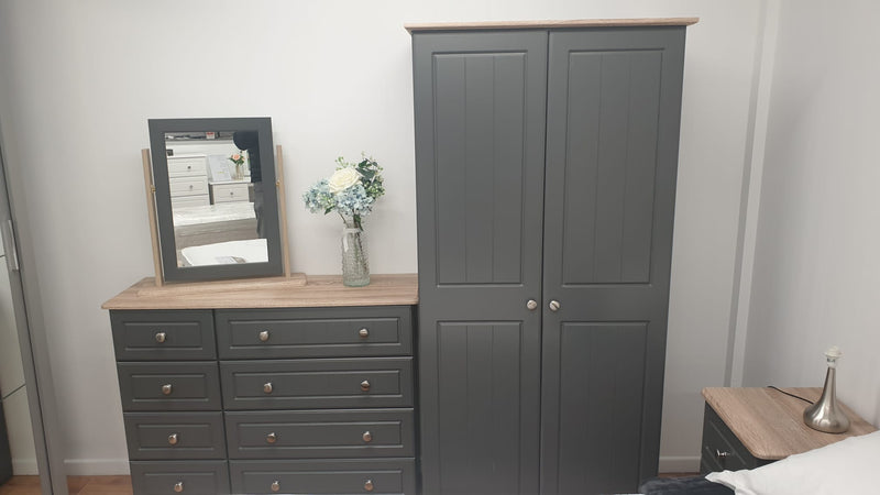 Millwood Solid Two Door Wardrobe - Choose Your Colours