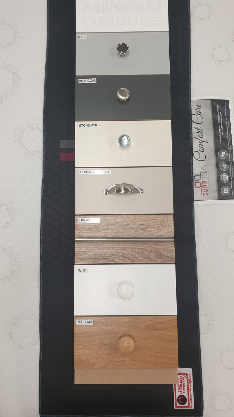 Millwood Solid Two Door Wardrobe - Choose Your Colours