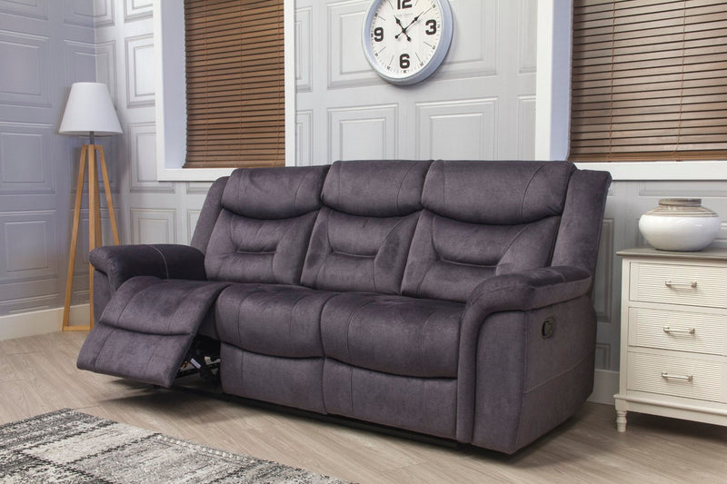 Silvano Grey Reclining Couches Northern Ireland