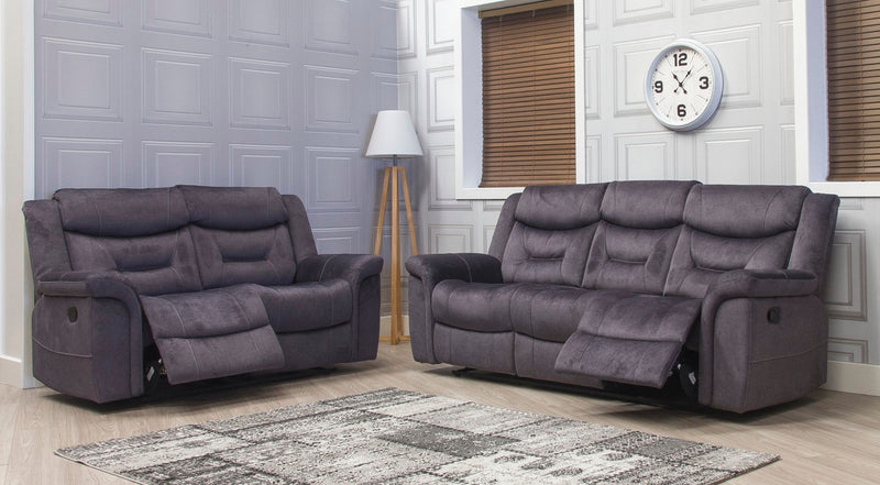 Silvano Grey Recliner Couches Bangor