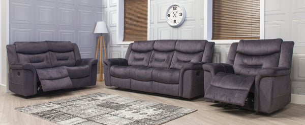 Silvano Grey Reclining Sofas Lisburn