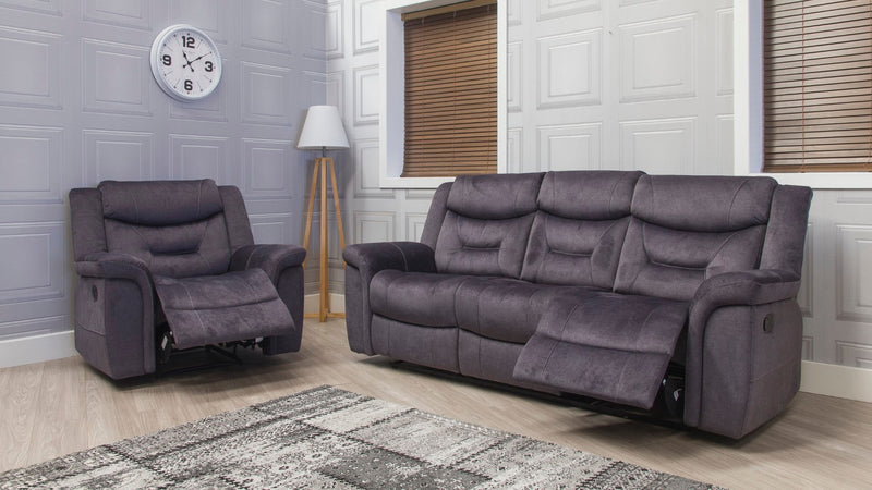 Silvano Grey Recliner Sofas Belfast