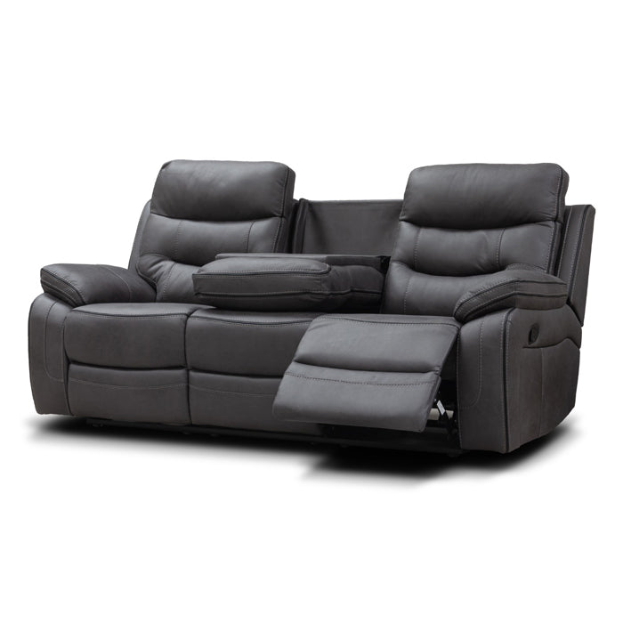 Bruno Grey Recliner Sofas Fabric