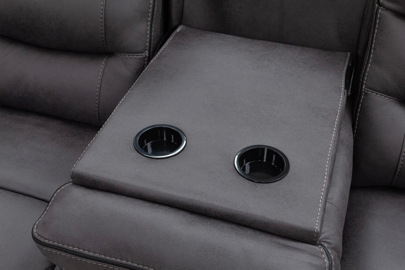 Bruno Grey Recliner Sofas Fabric