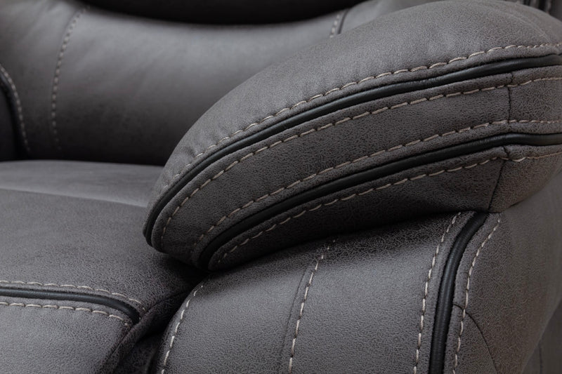 Bruno Grey Recliner Sofas Fabric