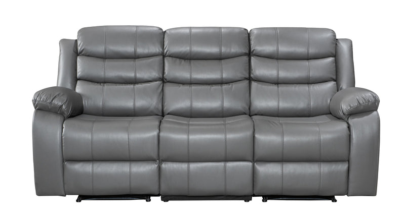 Boston Grey Leather Recliner Sofas