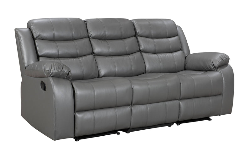 Boston Grey Leather Recliner Sofas