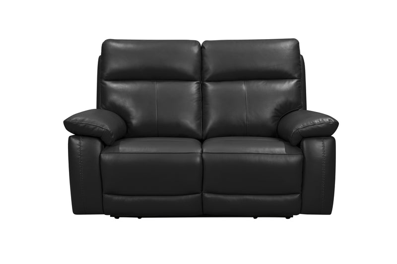 Florence Power Recliner Leather Sofas - Black Colour