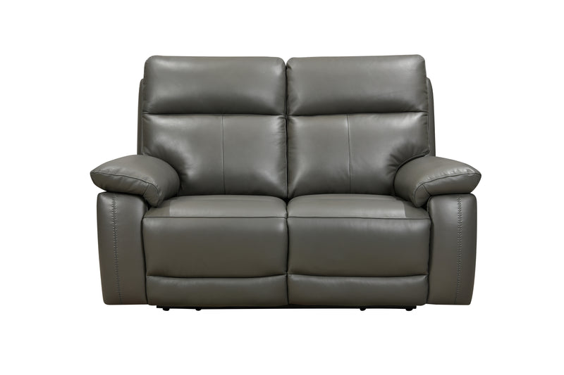 Florence Power Recliner Leather Sofas - Grey Colour