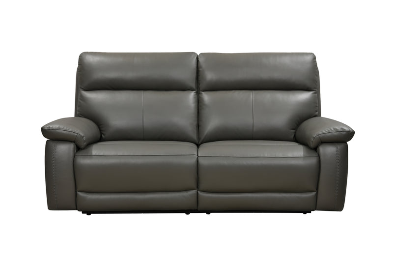 Florence Power Recliner Leather Sofas - Grey Colour