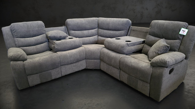 Lanza Grey Fabric Reclining Sofas