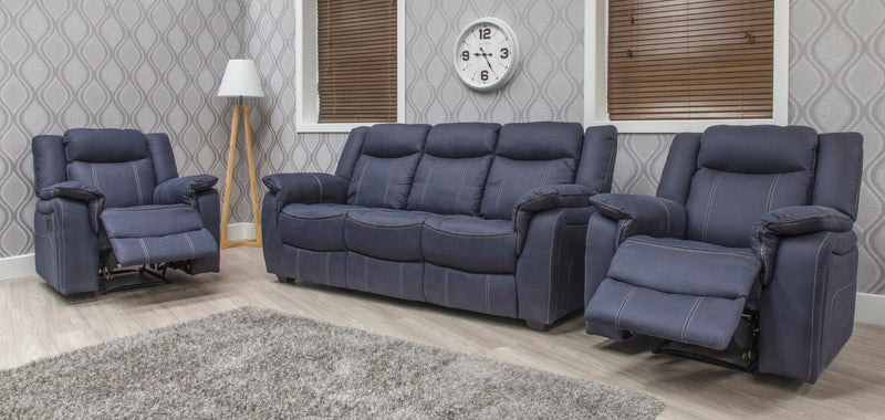 3+1+1 Seater Fabric Non Recliner Suites Brooklyn in 2 Colours