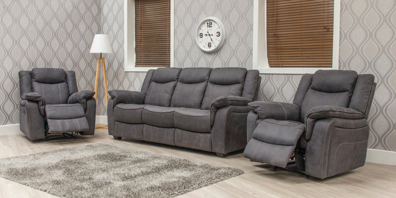 3+1+1 Seater Fabric Non Reclining Sofas Brooklyn in 2 Colours