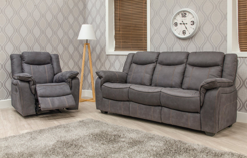 3+2+1 Seater Fabric Non Recliner Couches Brooklyn in 2 Colours