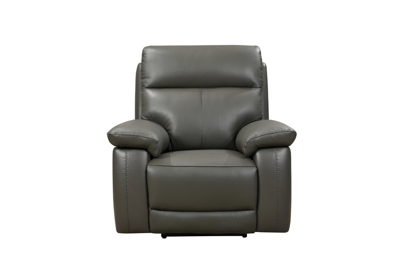 Florence Power Recliner Leather Sofas - Grey Colour