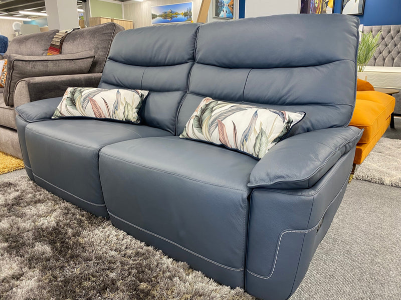 Cadiz Leather 2 Seater Recliner Suite