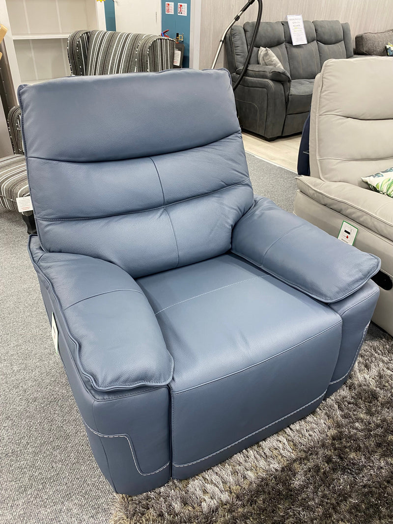 Cadiz Leather 3 Seater Recliner Suite