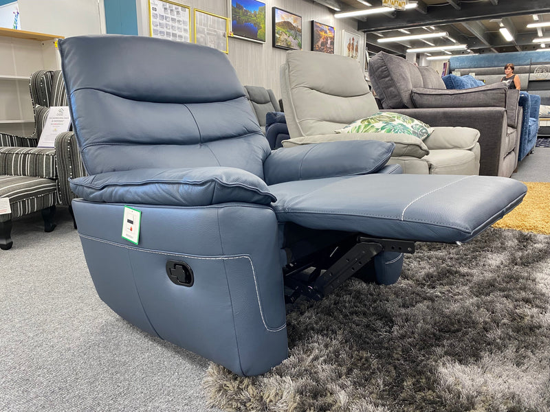 Cadiz Leather 2 Seater Recliner Suite