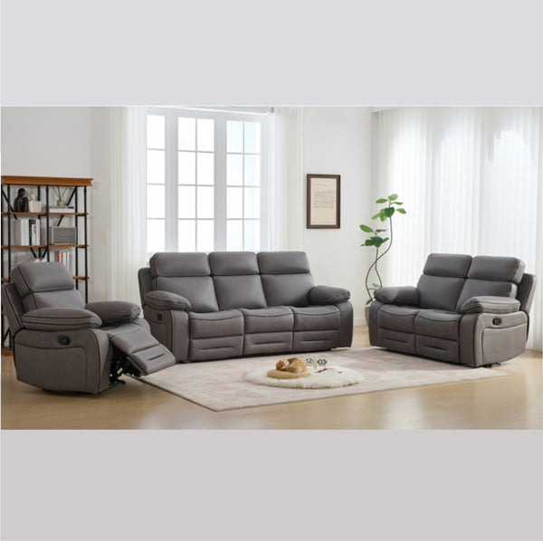 Danbury Recliner Sofas Fabric Grey