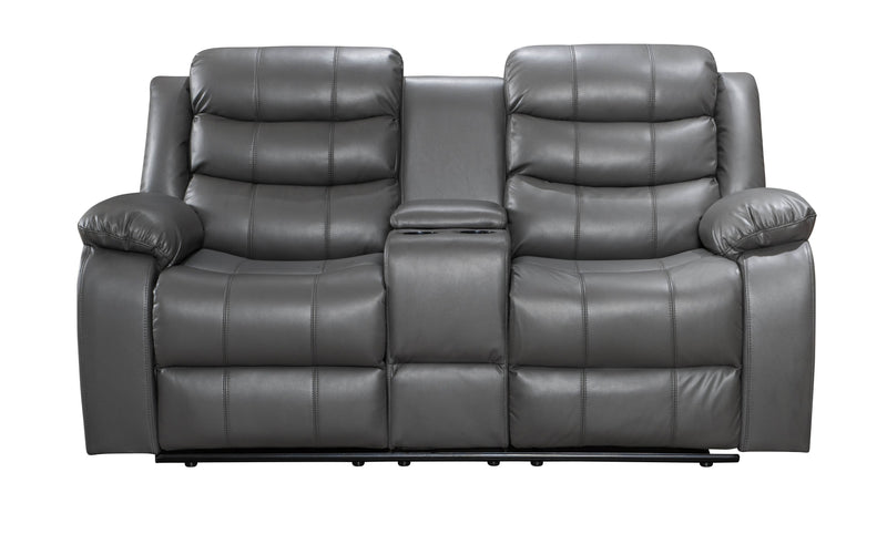 Boston Grey Leather Recliner Sofas