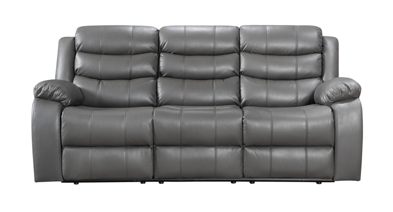 Boston Grey Leather Recliner Sofas