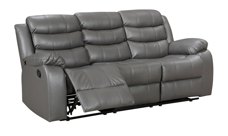 Boston Grey Leather Recliner Sofas