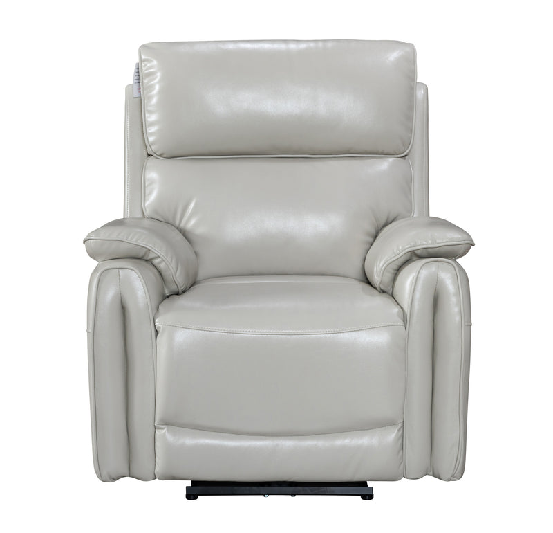 Alexis Taupe Leather Power Recliner Sofas