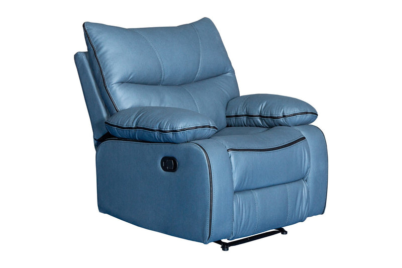 Delta armchair smoke blue fabric 