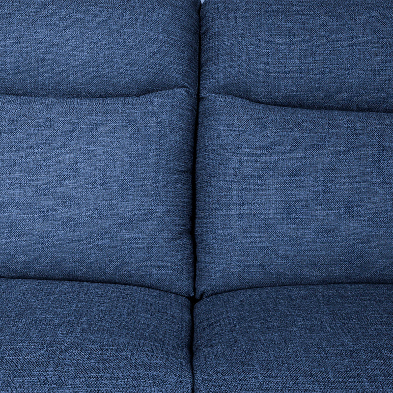 Dunluce Dark Blue Reclining Fabric Sofas