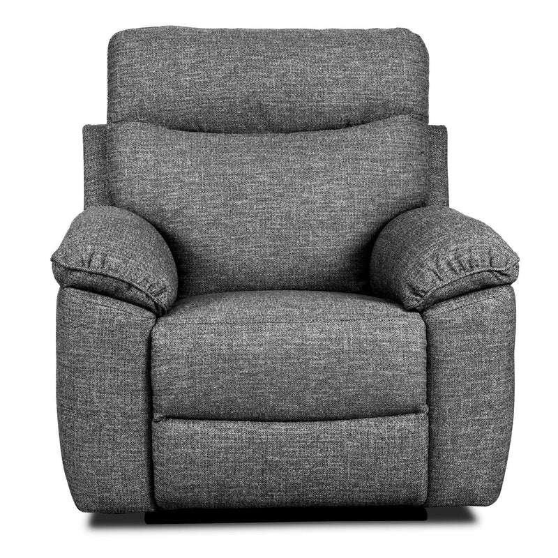 3+1+1 Seater Dark Grey Fabric Recliner Couches Belfast, The Dunluce