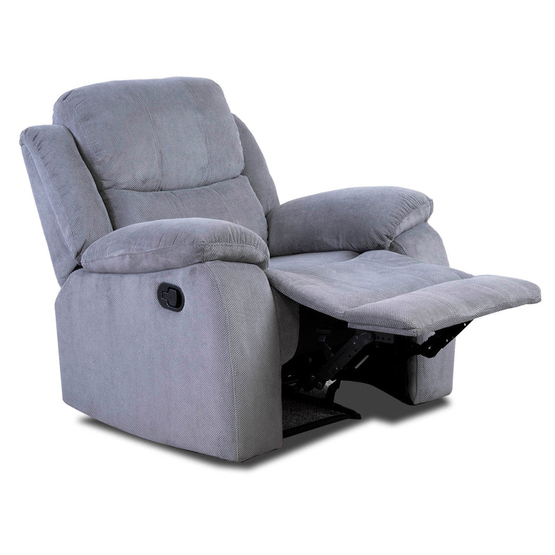 Emma armchair light grey fabric 