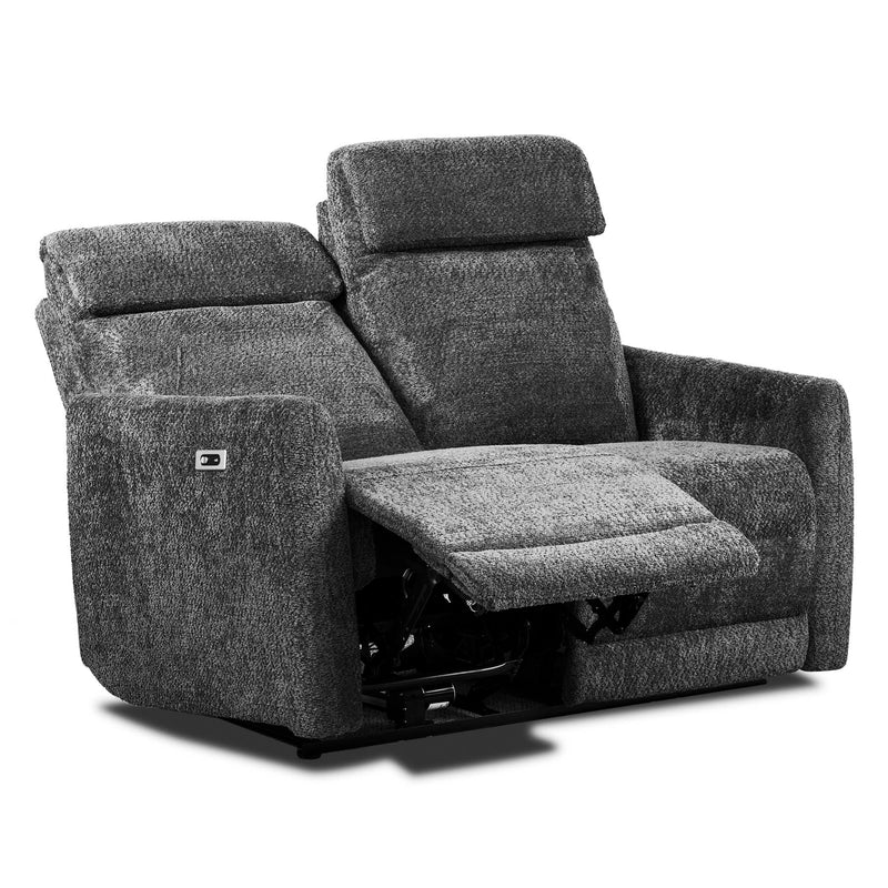 Enzo 2 seat grey fabric