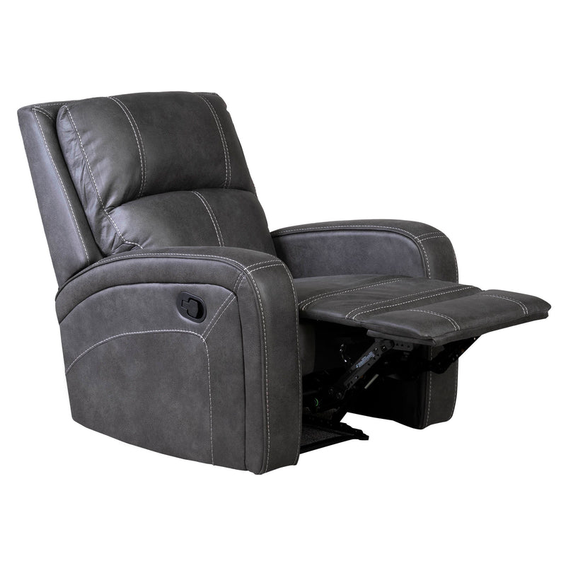 Galway 3+2 Gun Metal Fabric Recliner Sofas