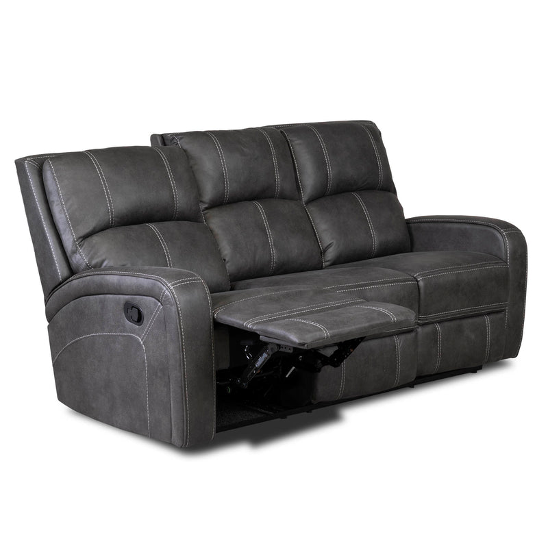 Galway 3+2 Gun Metal Fabric Recliner Sofas