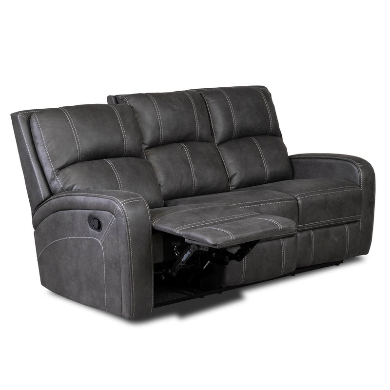 The Galway 3 seat gun metal fabric 