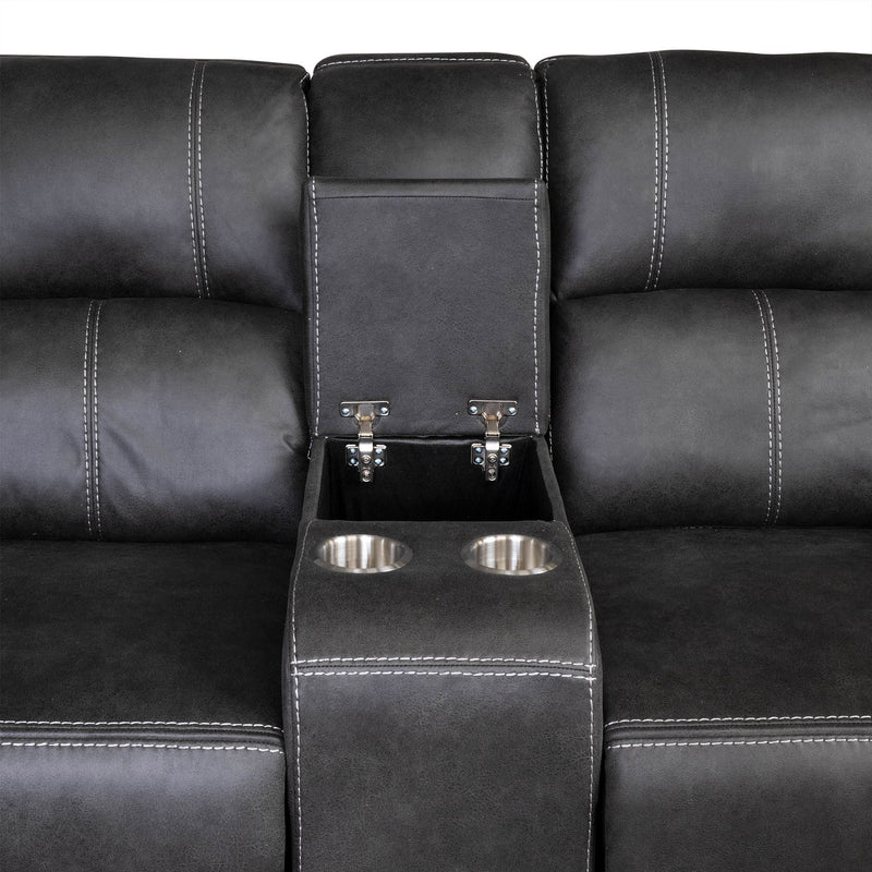 Galway Gunmetal Recliner Corner Sofas