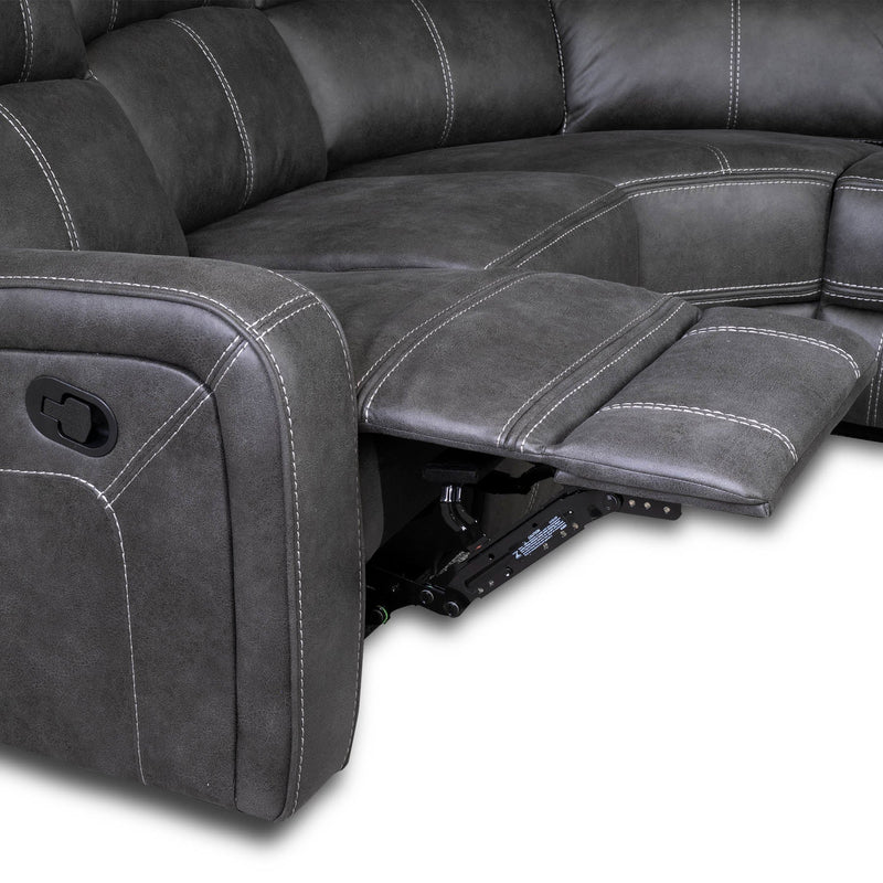 Galway Grey or Tan Recliner Corner Suites