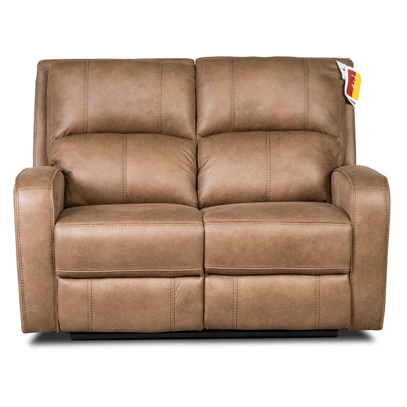 Galway 2 Seater Recliner Sofas Tan Grey Fabric