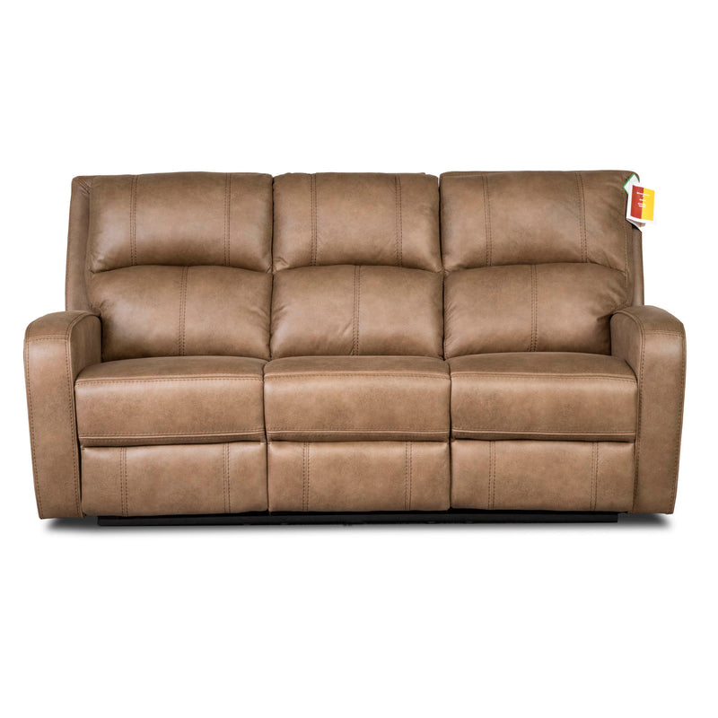 Galway 2 Seater Recliner Sofas Tan Grey Fabric