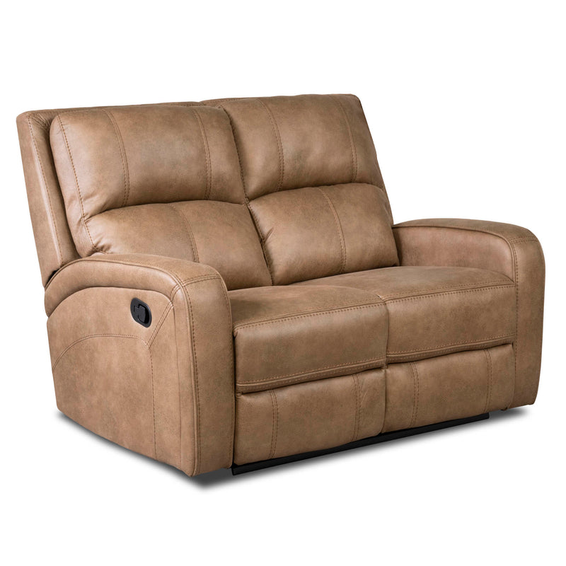 Galway 2 Seater Recliner Sofas Tan Grey Fabric