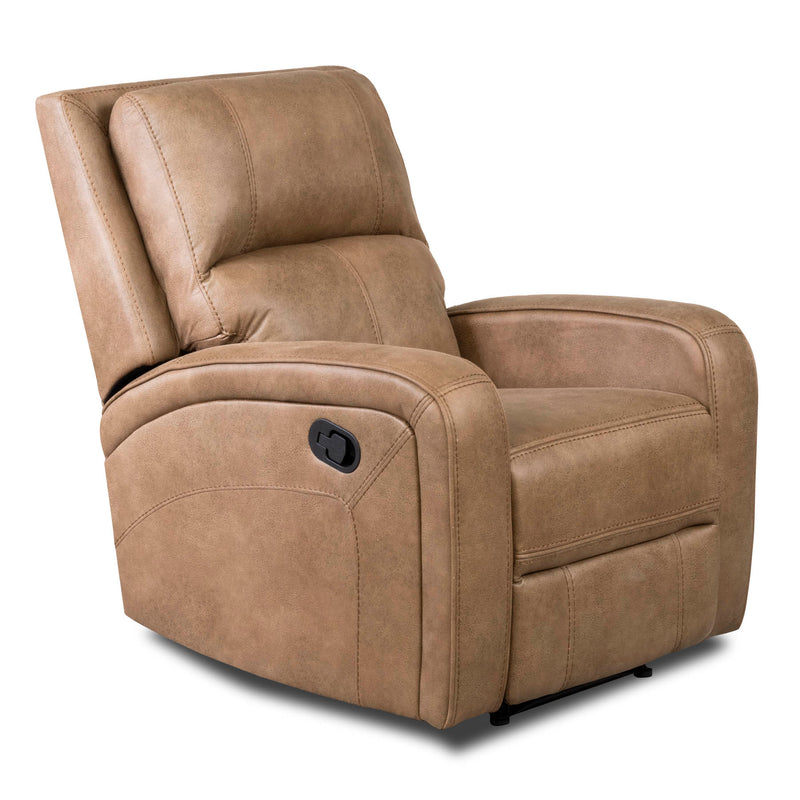 Galway 2 Seater Recliner Sofas Tan Grey Fabric