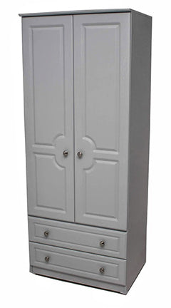 Grey Ash 2'6'' 2 Drawer Robe