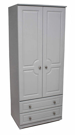 Grey Ash 2'6'' 2 Drawer Robe