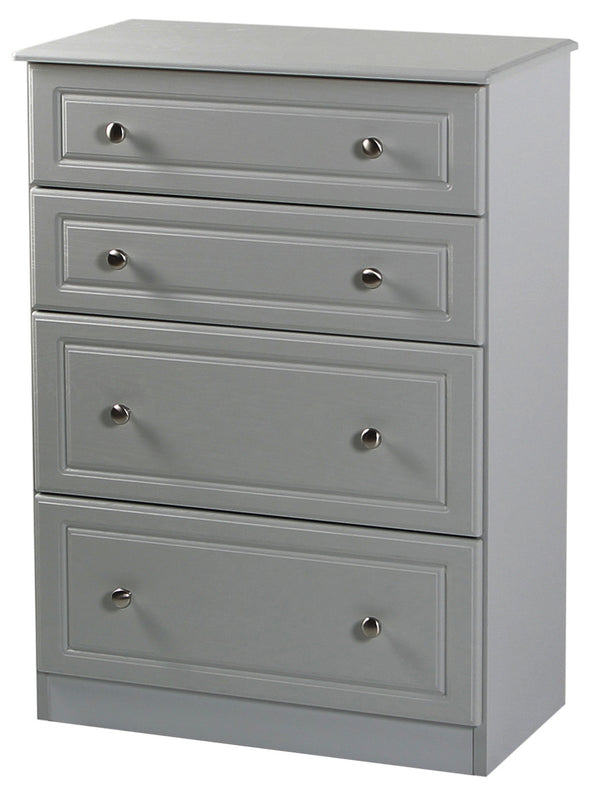 Grey Ash 4 Drawer Deep Chest