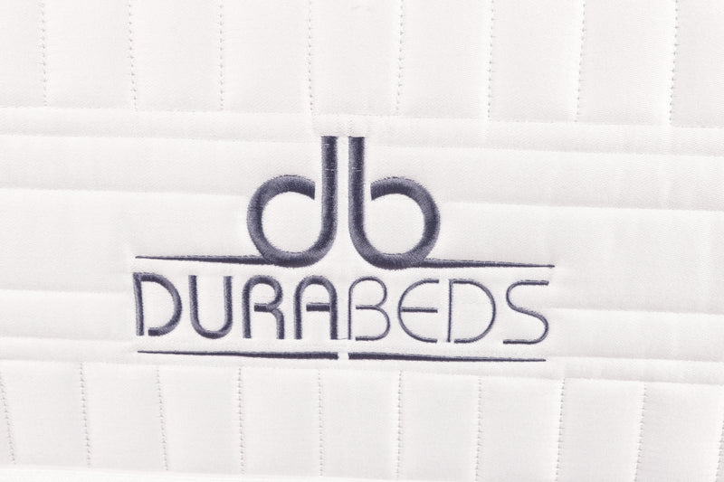 Dura Trio Hybrid FIRM Mattress Divan Sets - Isabella 30' Headboard Lana Silver