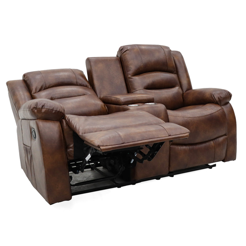 Tyler Tan Leather Recliner Sofas