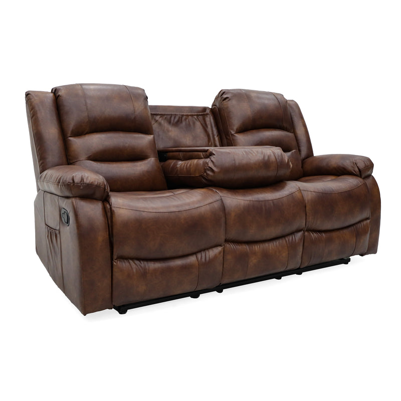 Tyler Tan Leather Recliner Sofas