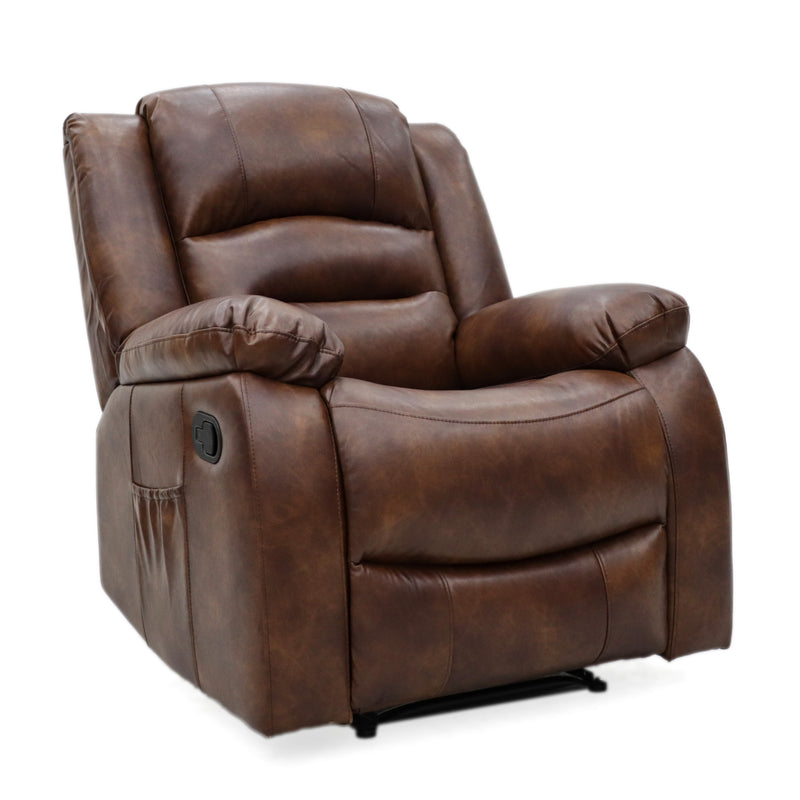 Tyler Tan Leather Recliner Sofas