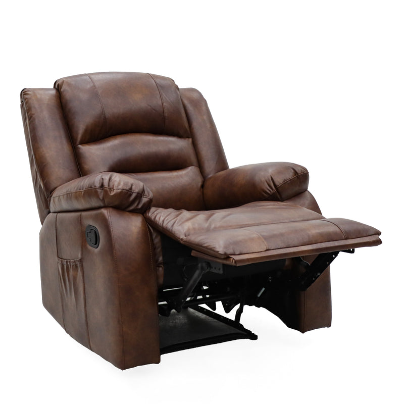 Tyler Tan Leather Recliner Sofas